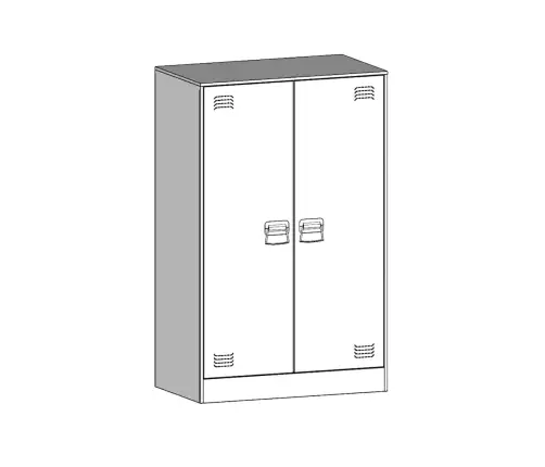 Kumode, Sinepju Dzeltena, 67X39X107 Cm, Tērauds Vidaxl