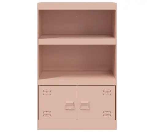 Kumode, Rozā, 67X39X107 Cm, Tērauds Vidaxl