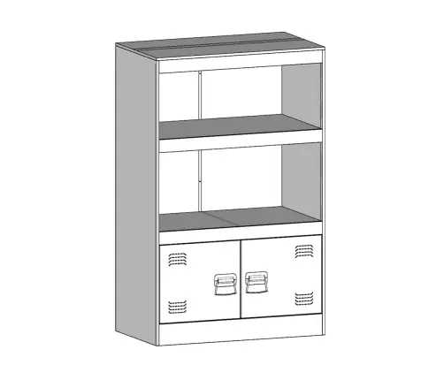 Kumode, Rozā, 67X39X107 Cm, Tērauds Vidaxl