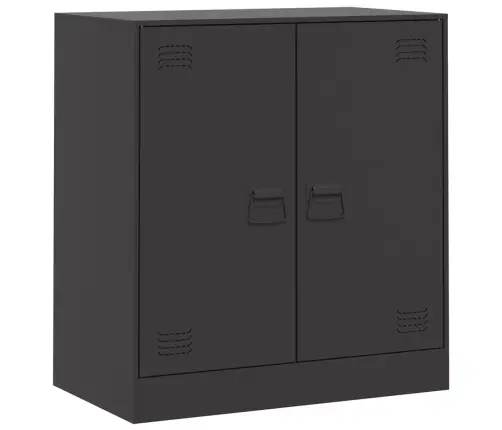 Kumode, Melna, 67X39X73 Cm, Tērauds Vidaxl
