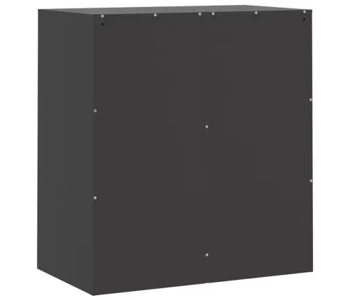 Kumode, Melna, 67X39X73 Cm, Tērauds Vidaxl