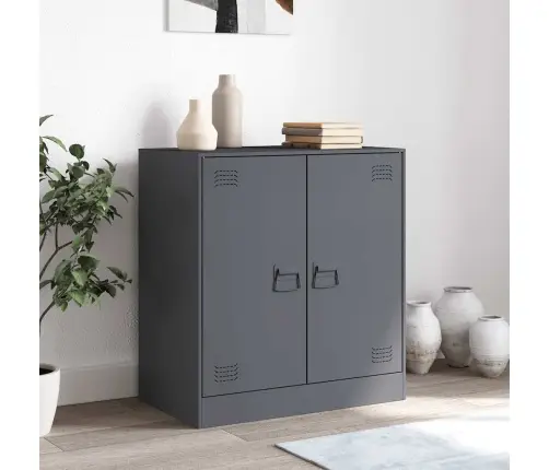 Šoninė Spintelė, Antracito Spalvos, 67X39X73cm Plienas