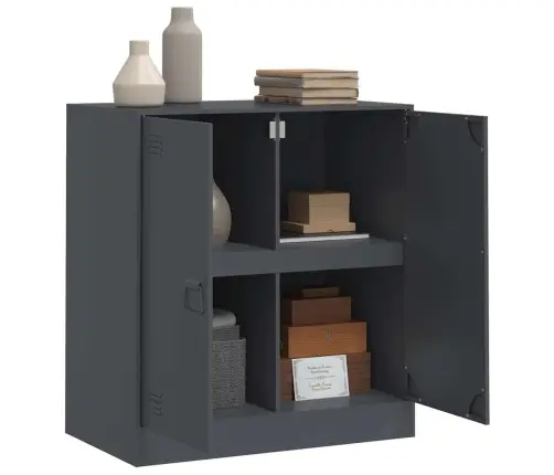 Šoninė Spintelė, Antracito Spalvos, 67X39X73cm Plienas