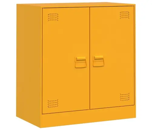 Kumode, Sinepju Dzeltena, 67X39X73 Cm, Tērauds Vidaxl Kumode, Sinepju Dzeltena, 67X39X73 Cm, Tērauds Vidaxl