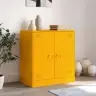 Kumode, Sinepju Dzeltena, 67X39X73 Cm, Tērauds Vidaxl Kumode, Sinepju Dzeltena, 67X39X73 Cm, Tērauds Vidaxl
