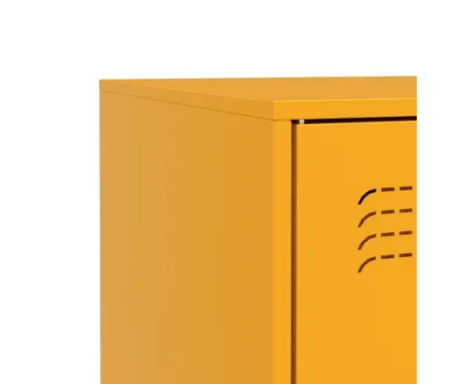 Kumode, Sinepju Dzeltena, 67X39X73 Cm, Tērauds Vidaxl Kumode, Sinepju Dzeltena, 67X39X73 Cm, Tērauds Vidaxl