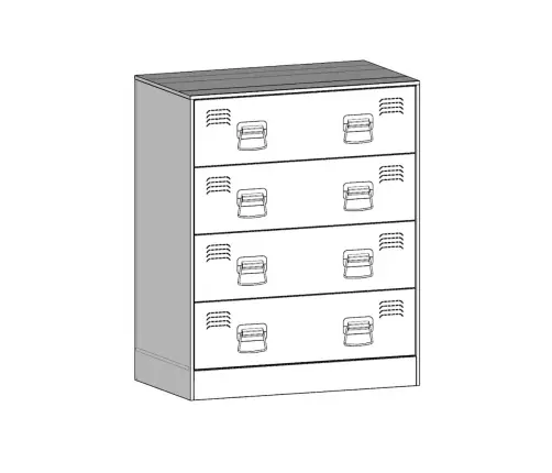 Puhvetkapp, Antratsiit, 67X39X83 cm Teras