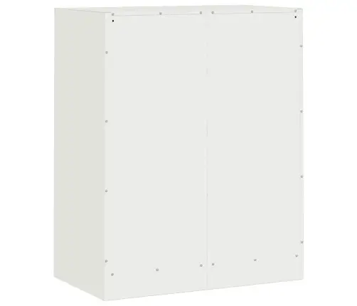 Kumode, Balta, 67X39X83 Cm, Tērauds Vidaxl