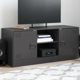 Tv Skapītis, 99X39X44 Cm, Tērauds, Melns Vidaxl