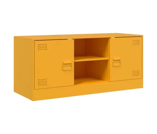 Tv Skapītis, 99X39X44 Cm, Tērauds, Sinepju Dzeltens Vidaxl Tv Skapītis, 99X39X44 Cm, Tērauds, Sinepju Dzeltens Vidaxl