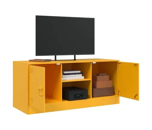 Tv Skapītis, 99X39X44 Cm, Tērauds, Sinepju Dzeltens Vidaxl Tv Skapītis, 99X39X44 Cm, Tērauds, Sinepju Dzeltens Vidaxl