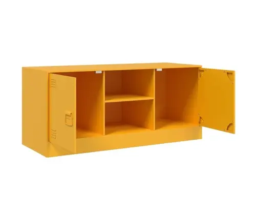 Tv Skapītis, 99X39X44 Cm, Tērauds, Sinepju Dzeltens Vidaxl Tv Skapītis, 99X39X44 Cm, Tērauds, Sinepju Dzeltens Vidaxl
