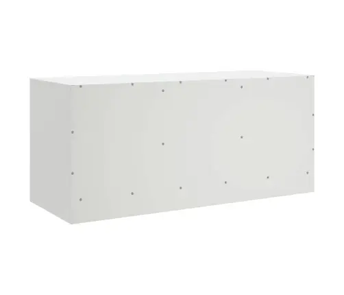 Tv Skapītis, 99X39X44 Cm, Tērauds, Balts Vidaxl