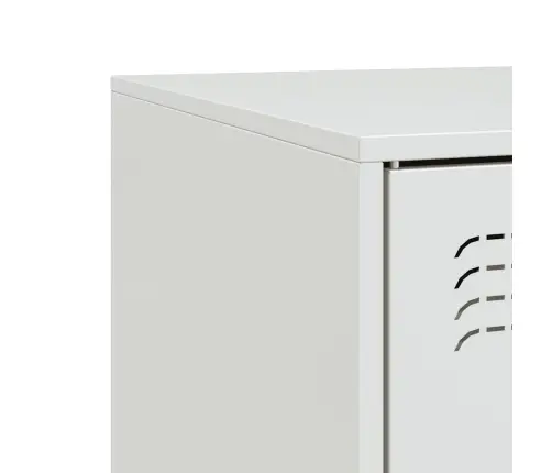 Tv Skapītis, 99X39X44 Cm, Tērauds, Balts Vidaxl