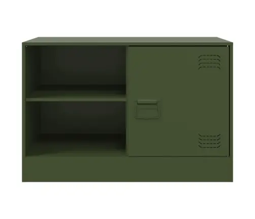 Tv Skapītis, 67X39X44 Cm, Tērauds, Olīvu Zaļš Vidaxl