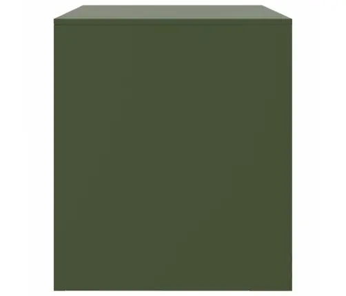 Tv Skapītis, 67X39X44 Cm, Tērauds, Olīvu Zaļš Vidaxl