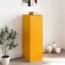 Kumode, Sinepju Dzeltena, 34,5X39X107 Cm, Tērauds Vidaxl