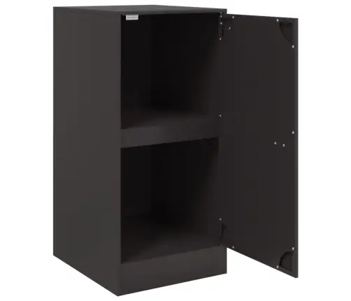 Kumode, Melna, 34,5X39X73 Cm, Tērauds Vidaxl