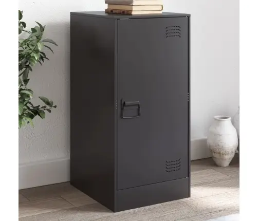 Kumode, Melna, 34,5X39X73 Cm, Tērauds Vidaxl