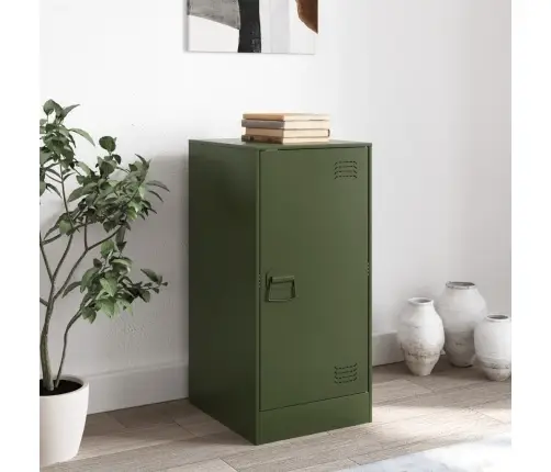 Šoninė Spintelė, Alyvuogių Žalia, 34,5X39X73cm Plienas