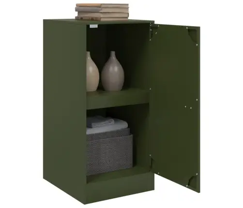 Šoninė Spintelė, Alyvuogių Žalia, 34,5X39X73cm Plienas