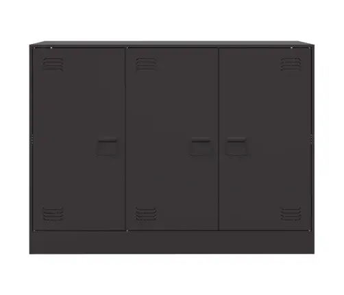 Kumode, Melna, 99X39X73 Cm, Tērauds Vidaxl