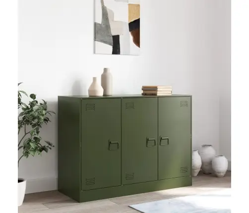 Šoninė Spintelė, Alyvuogių Žalios Spalvos, 99X39X73cm Plienas