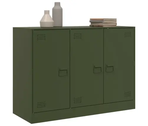 Šoninė Spintelė, Alyvuogių Žalios Spalvos, 99X39X73cm Plienas