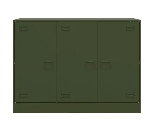 Šoninė Spintelė, Alyvuogių Žalios Spalvos, 99X39X73cm Plienas