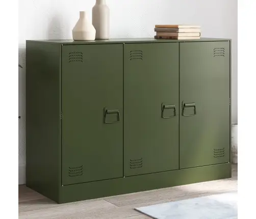 Šoninė Spintelė, Alyvuogių Žalios Spalvos, 99X39X73cm Plienas