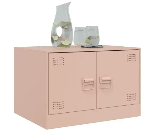 Kafijas Galdiņš, Rozā, 67X50X44 Cm, Tērauds Vidaxl