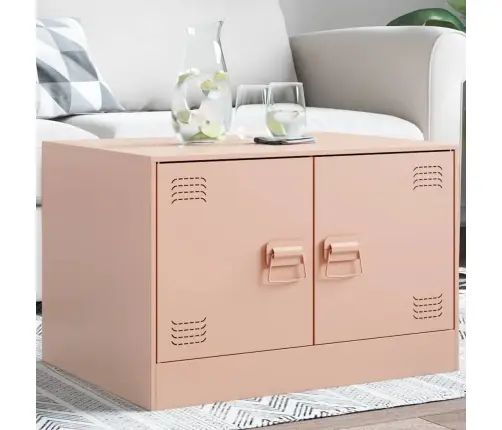 Kafijas Galdiņš, Rozā, 67X50X44 Cm, Tērauds Vidaxl