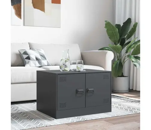 Kafijas Galdiņš, Antracītpelēks, 67X50X44 Cm, Tērauds Vidaxl