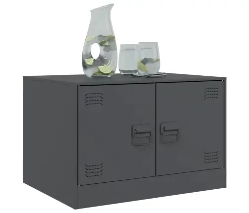 Kafijas Galdiņš, Antracītpelēks, 67X50X44 Cm, Tērauds Vidaxl