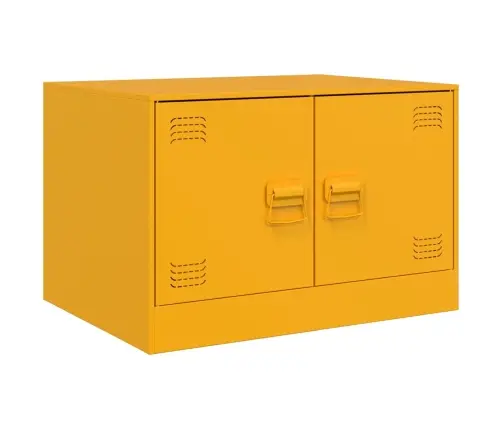 Kafijas Galdiņš, Sinepju Dzeltens, 67X50X44 Cm, Tērauds Vidaxl