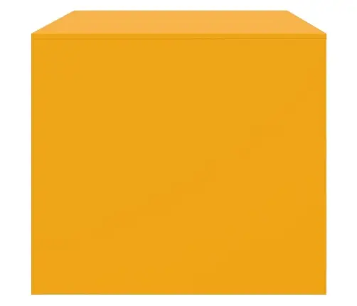 Kafijas Galdiņš, Sinepju Dzeltens, 67X50X44 Cm, Tērauds Vidaxl