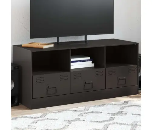 Tv Skapītis, 99X39X44 Cm, Tērauds, Melns Vidaxl
