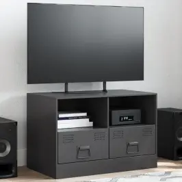 Tv Skapītis, 67X39X44 Cm, Tērauds, Melns Vidaxl