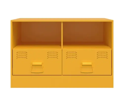 Tv Skapītis, 67X39X44 Cm, Tērauds, Sinepju Dzeltens Vidaxl