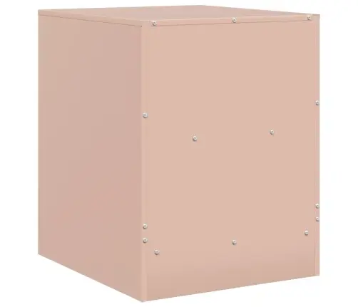 Naktsskapītis, Rozā, 34,5X39X44 Cm, Tērauds Vidaxl
