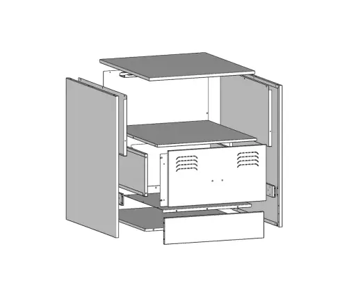 Naktsskapītis, Balts, 34,5X39X44 Cm, Tērauds Vidaxl
