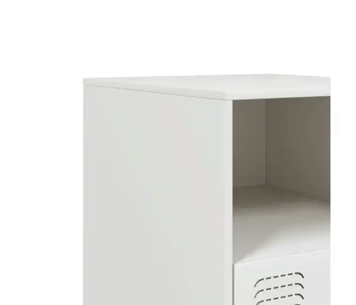 Naktinės Spintelės, 2Vnt., Baltos, 34,5X39X44cm Plienas