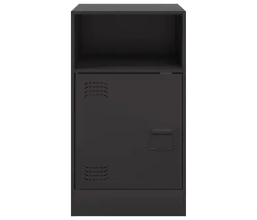 Naktsskapīši, 2 Gab., Melni, 34,5X39X62 Cm, Tērauds Vidaxl