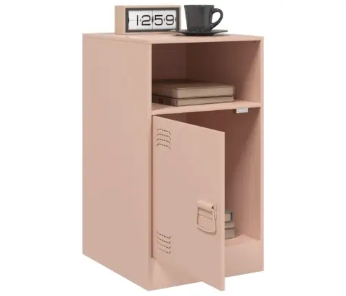 Naktinė Spintelė, Rožinės Spalvos, 34,5X39X62cm Plienas