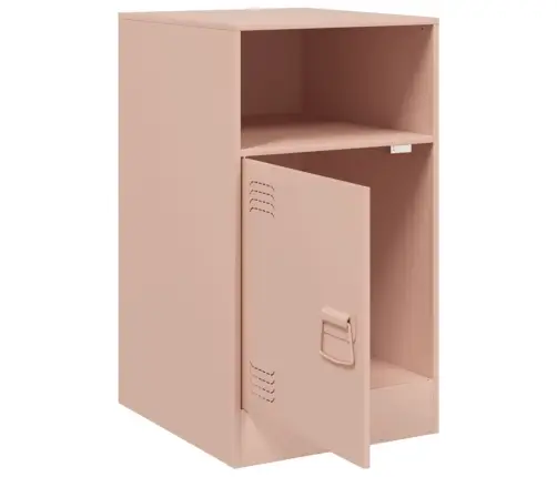 Naktinė Spintelė, Rožinės Spalvos, 34,5X39X62cm Plienas