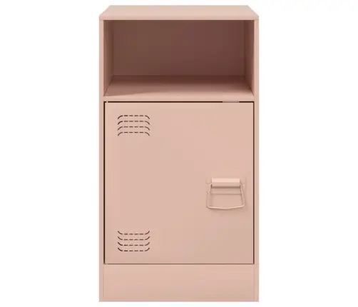 Naktsskapīši, 2 Gab., Rozā, 34,5X39X62 Cm, Tērauds Vidaxl