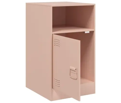 Naktsskapīši, 2 Gab., Rozā, 34,5X39X62 Cm, Tērauds Vidaxl