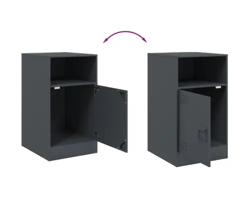 Öökapid 2 Tk, Antratsiithall, 34,5X39X62 cm Teras