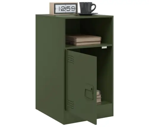 Naktinė Spintelė, Alyvuogių Žalia, 34,5X39X62cm Plienas