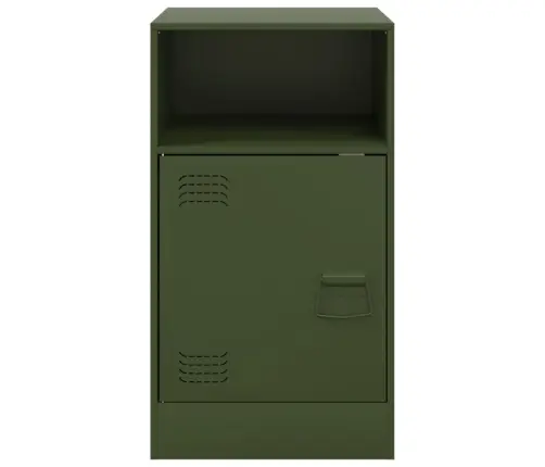 Naktinė Spintelė, Alyvuogių Žalia, 34,5X39X62cm Plienas